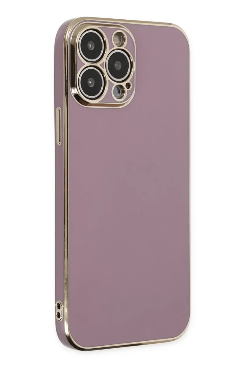 Apple iPhone 14 Pro Max Kılıf Volet Silikon - Mor