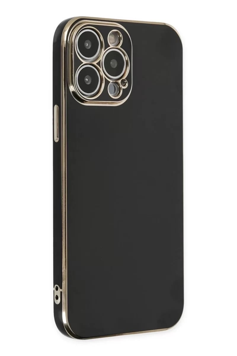 Apple iPhone 14 Pro Max Kılıf Volet Silikon - Siyah