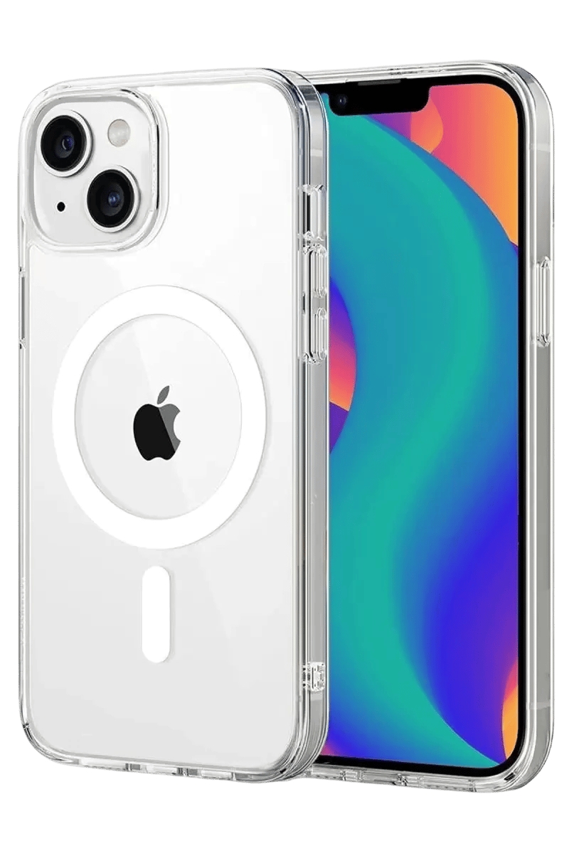 Apple iPhone 15 Combo Sert Şeffaf Magsafe Kapak - Şeffaf