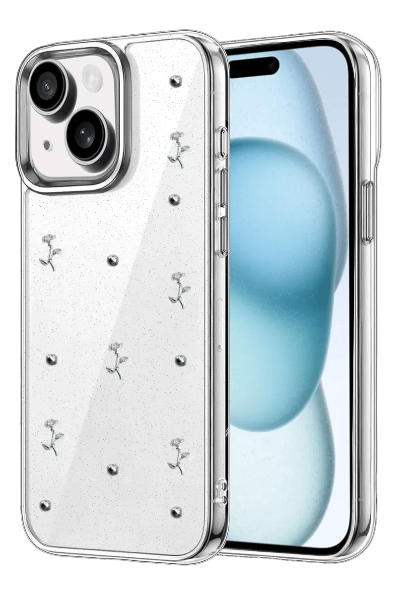 Apple iPhone 15 Fiyonk Desenli Kapak - Desen 4