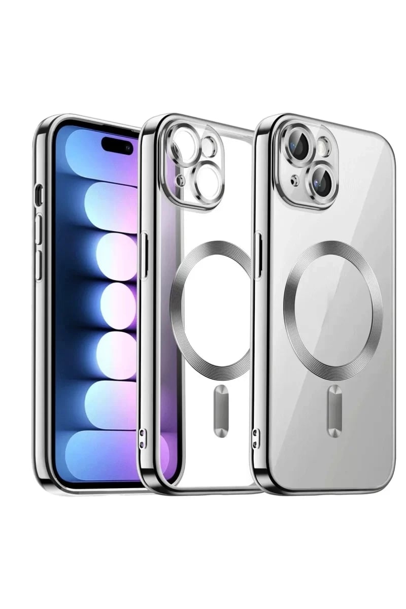 Apple iPhone 15 Kılıf Kross Magneticsafe Kapak - Titan Gri