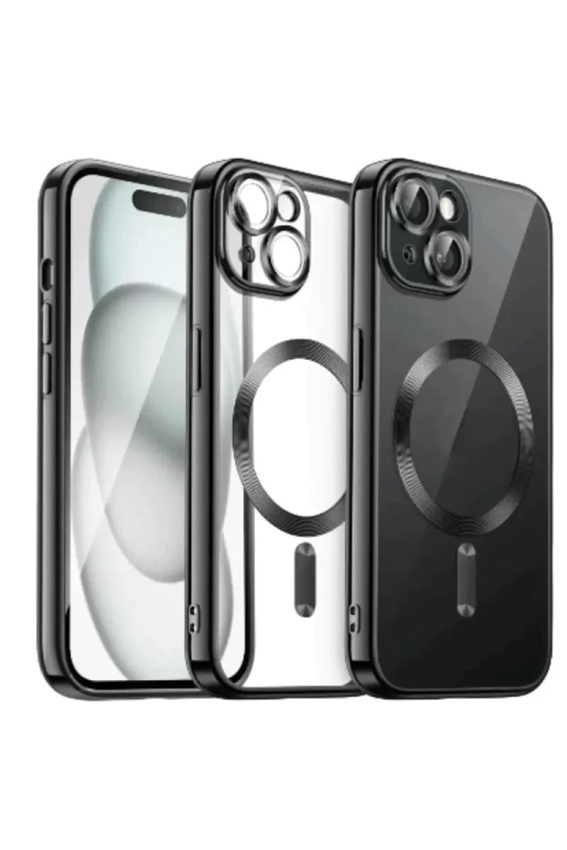 Apple iPhone 15 Kılıf Kross Magneticsafe Kapak - Siyah