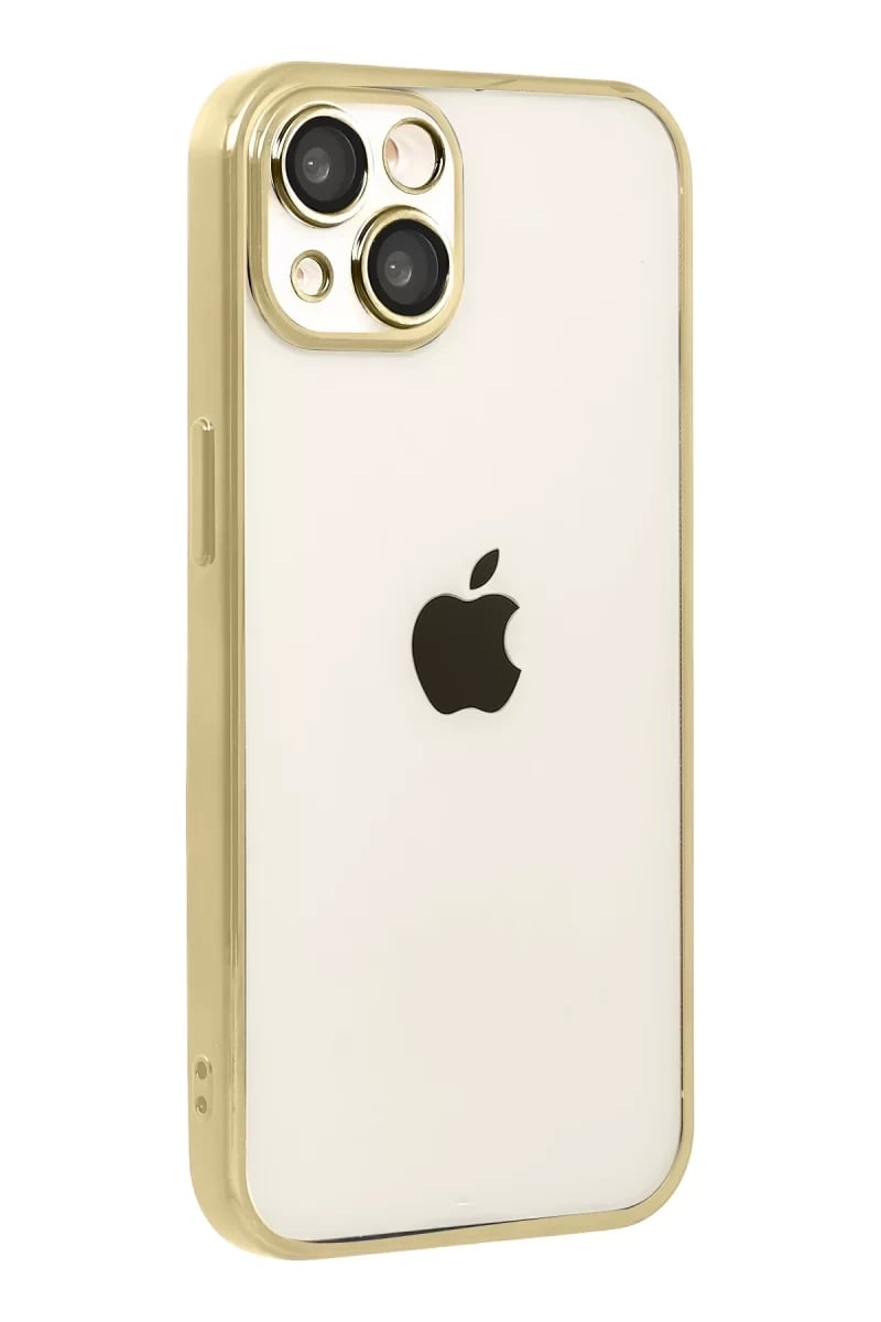 Apple iPhone 15 Lensli Silikon - Gold