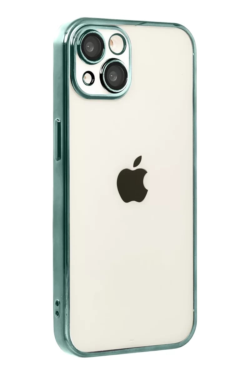 Apple iPhone 15 Lensli Silikon - Yeşil
