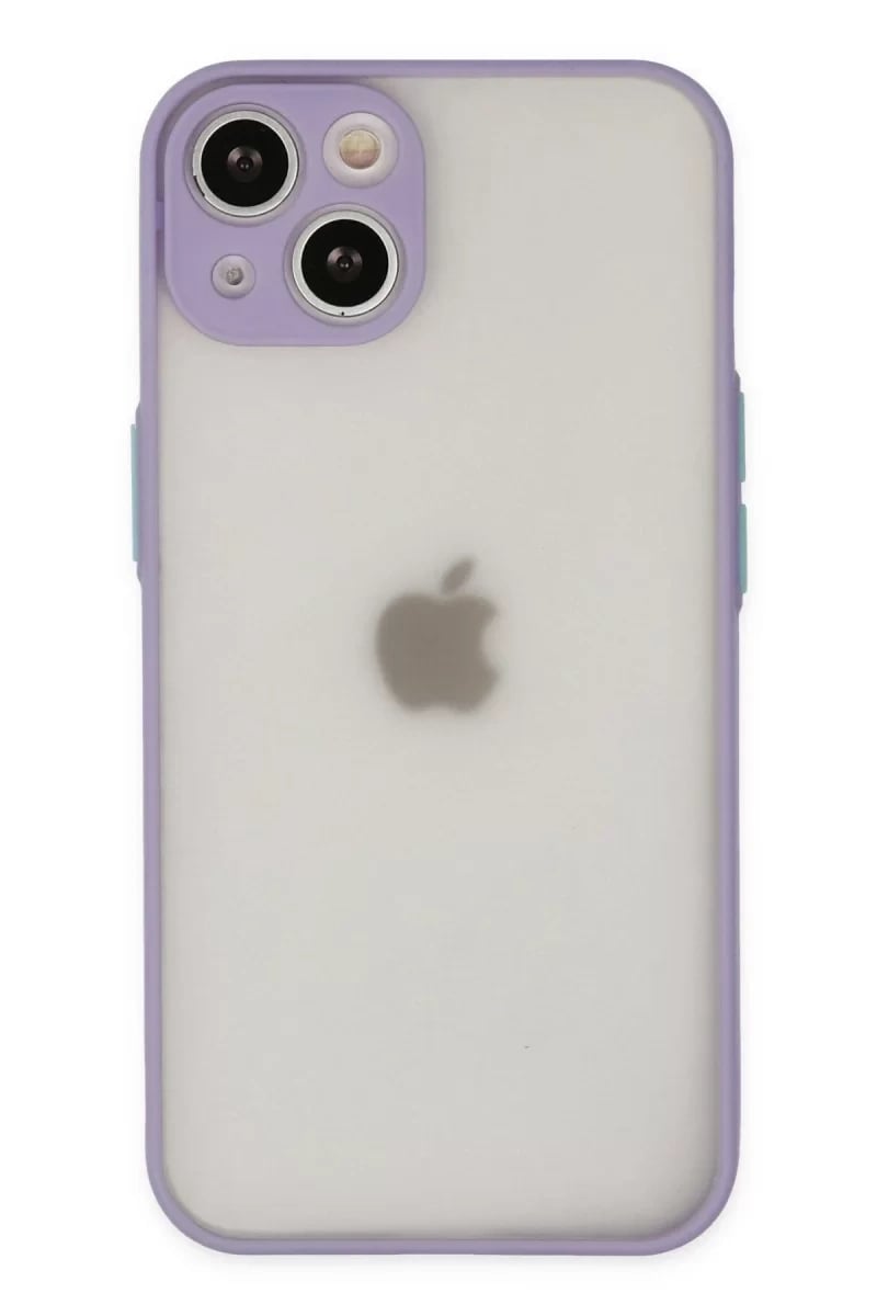 Apple iPhone 15 Plus Kılıf Montreal Silikon Kapak - Mor