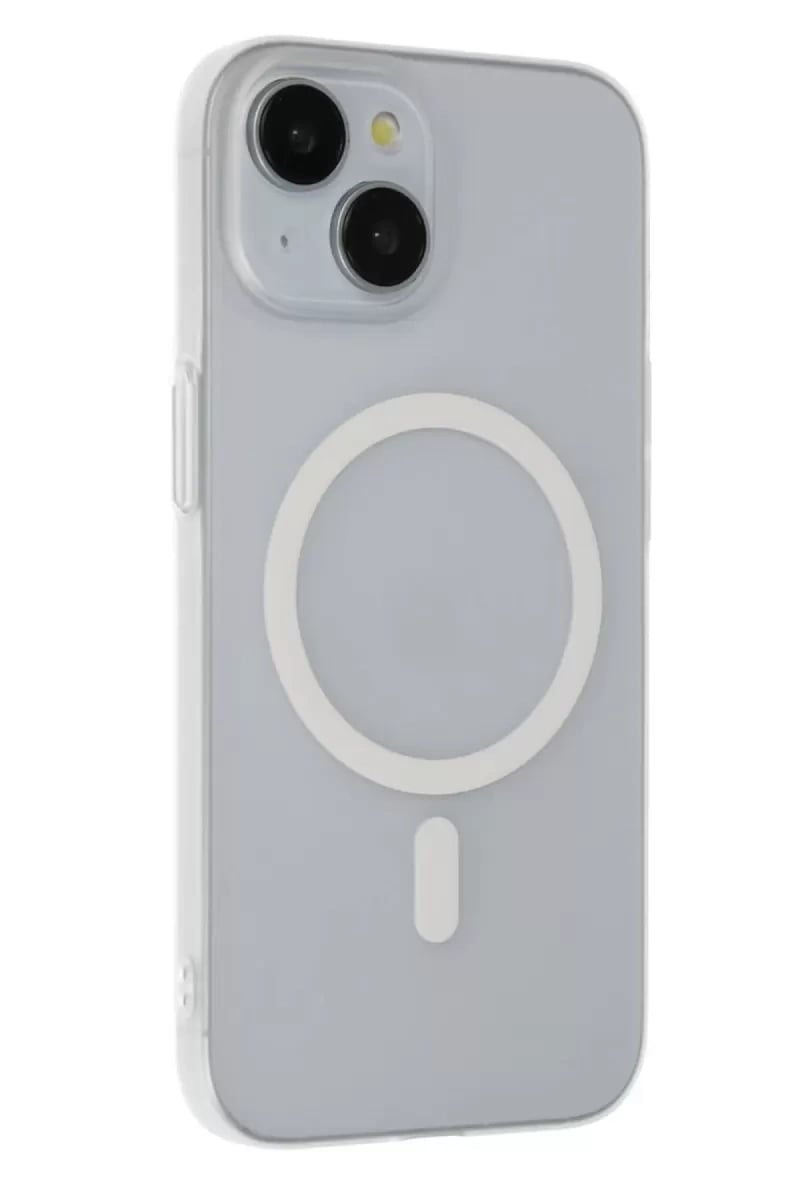 Apple iPhone 15 Plus Tuna PC Slim Magsafe Kapak - Şeffaf
