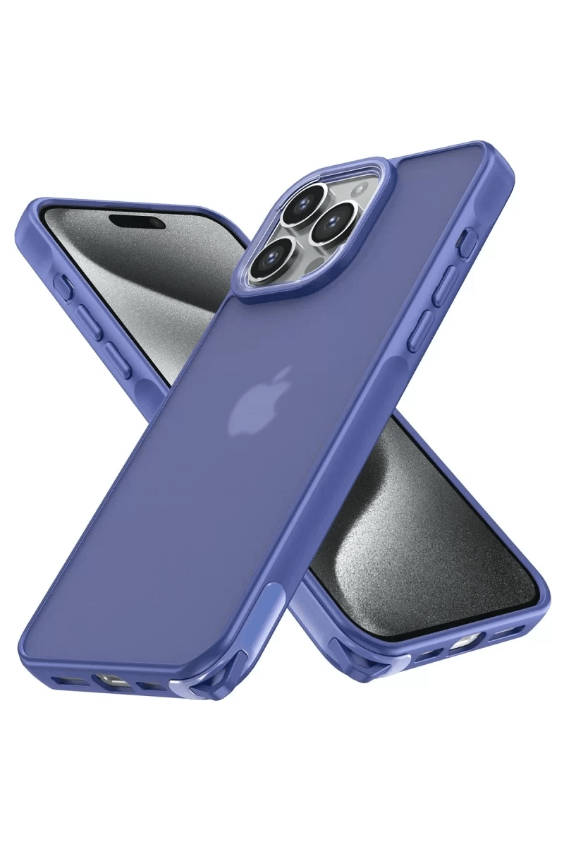 Apple iPhone 15 Pro Kılıf Elegant Kapak - Açık Mavi