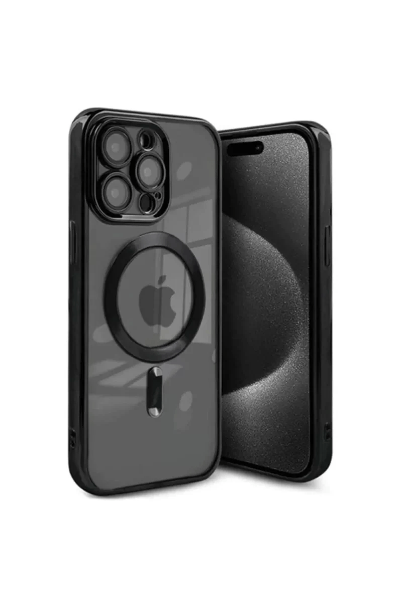 Apple iPhone 15 Pro Kılıf Kross Magneticsafe Kapak - Siyah