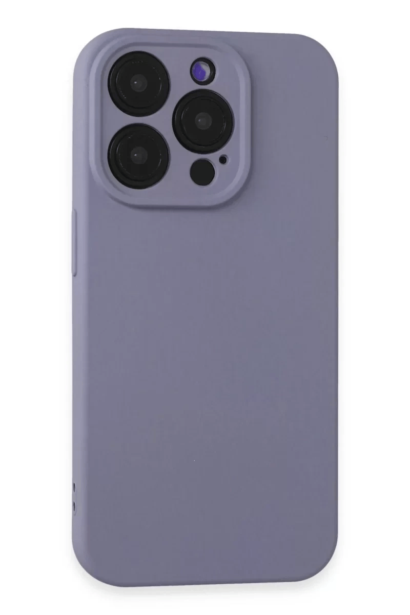 Apple iPhone 15 Pro Kılıf Nano içi Kadife Silikon - Lila