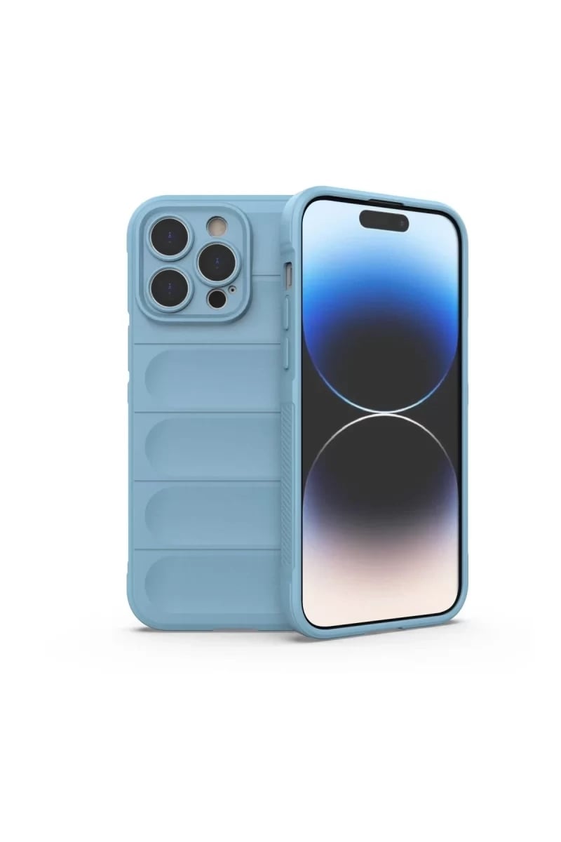Apple iPhone 15 Pro Kılıf Optimum Silikon - Sky Blue