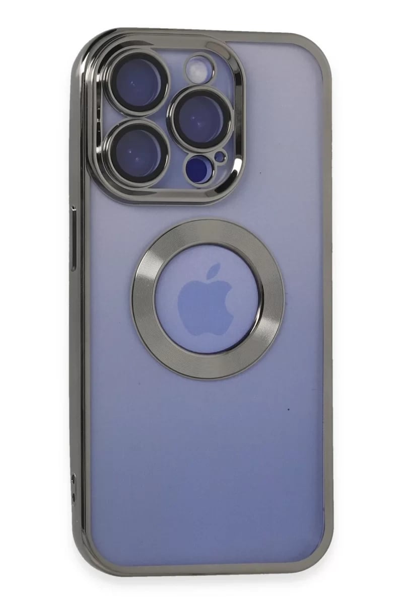 Apple iPhone 15 Pro Kılıf Slot Silikon - Titan Gri