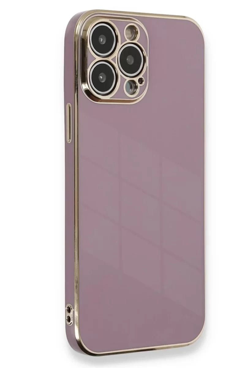 Apple iPhone 15 Pro Kılıf Volet Silikon - Mor