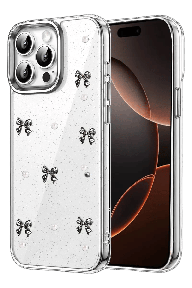 Apple iPhone 15 Pro Max Fiyonk Desenli Kapak - Desen 8