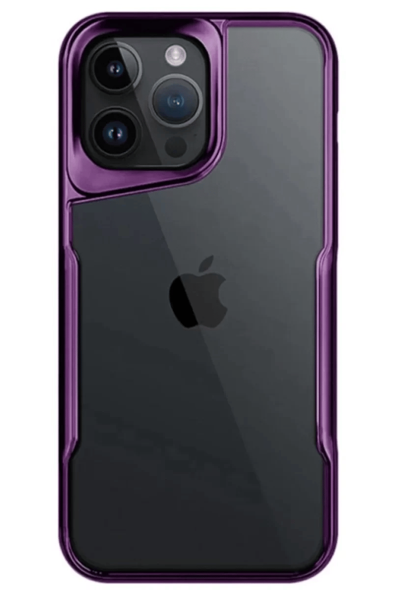 Apple iPhone 15 Pro Max Kılıf Boyi Silikon Kapak - Derin Mor