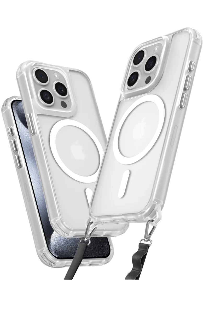 Apple iPhone 15 Pro Max Kılıf Enka Magsafe Silikon Kılıf - Şeffaf