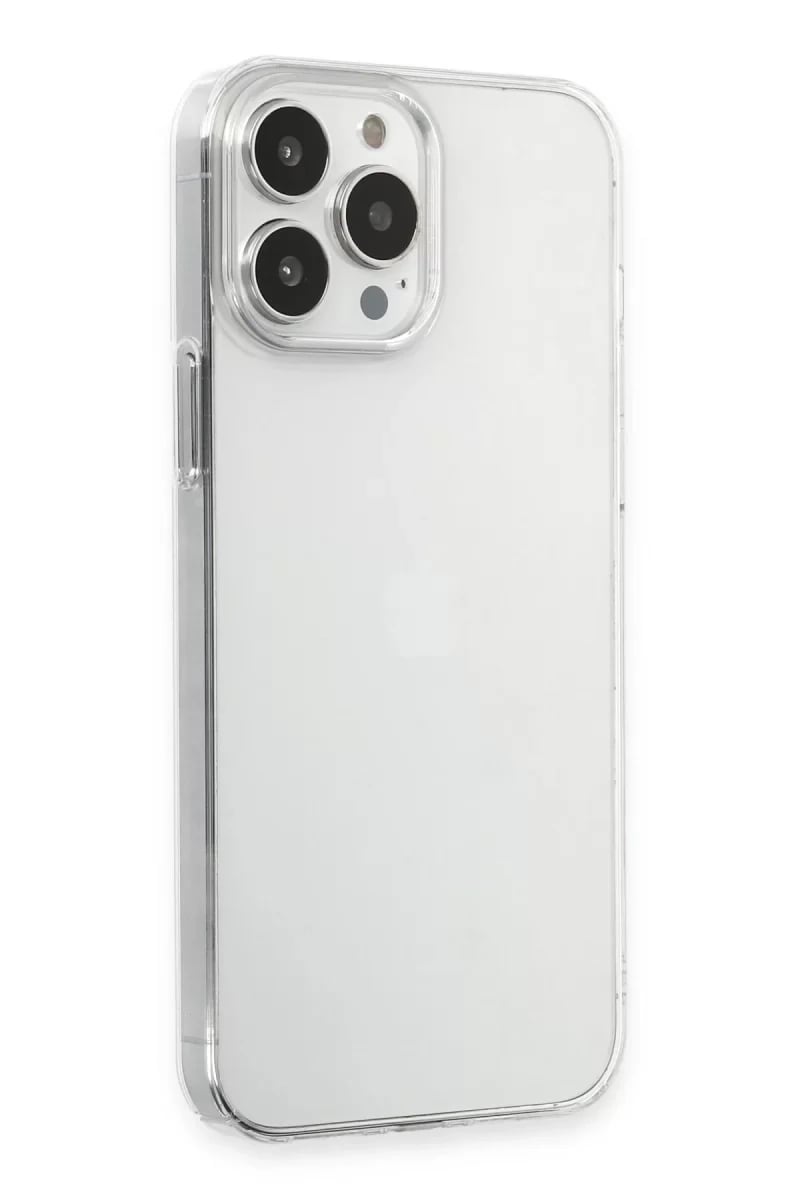 Apple iPhone 15 Pro Max Kılıf Pc Sert Şeffaf Kapak - Şeffaf