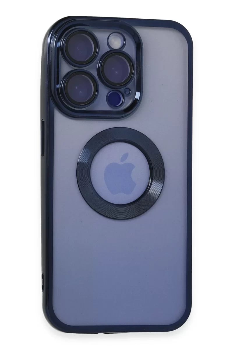 Apple iPhone 15 Pro Max Kılıf Slot Silikon - Lacivert