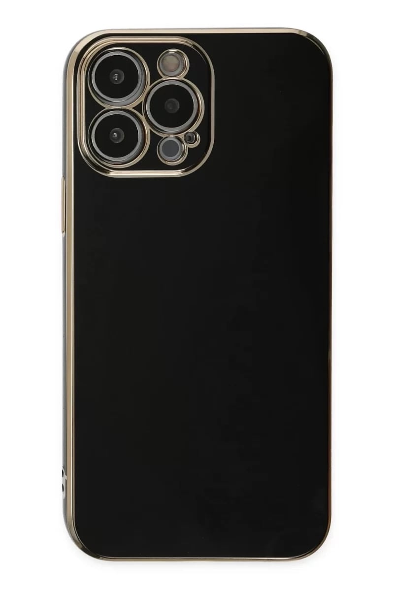 Apple iPhone 15 Pro Max Kılıf Volet Silikon - Siyah