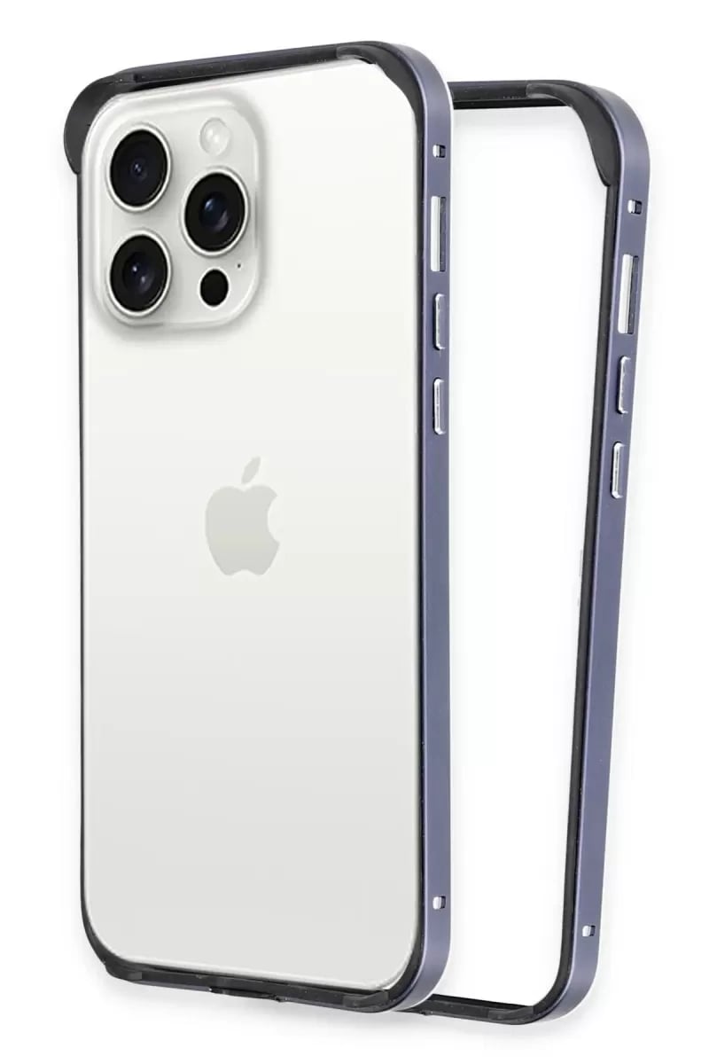 Apple iPhone 15 Pro Max Land Bumper Koruma Kapak - Lacivert