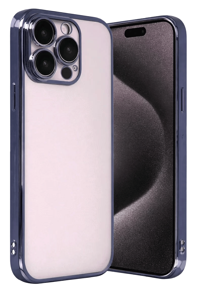 Apple iPhone 15 Pro Max Lensli Silikon - Lacivert