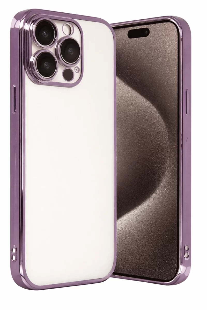 Apple iPhone 15 Pro Max Lensli Silikon - Mor