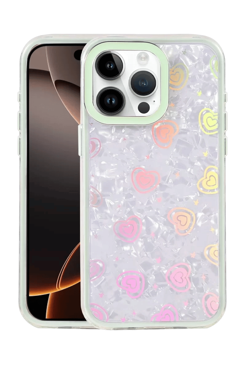 Apple iPhone 15 Pro Max Lumi Desenli Kapak - Yeşil
