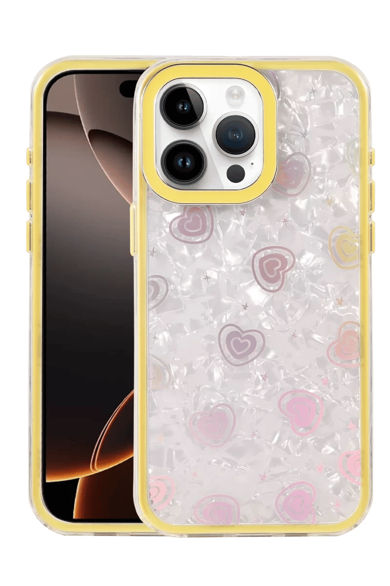 Apple iPhone 15 Pro Max Lumi Desenli Kapak - Sarı