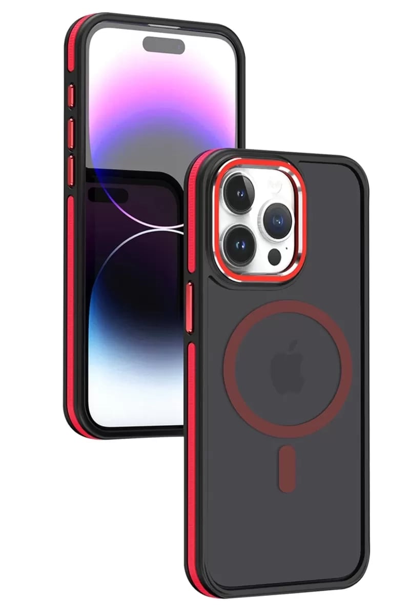 Apple iPhone 15 Pro Max Winner Magsafe Kapak - Kırmızı