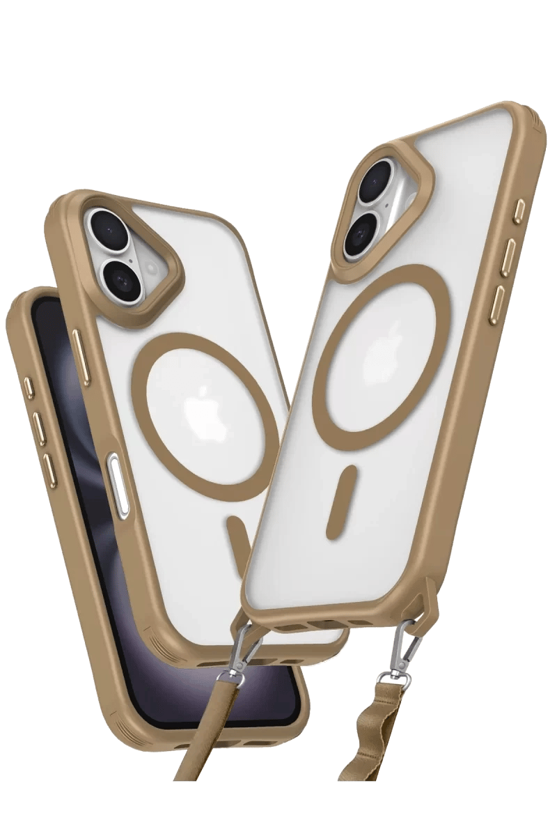 Apple iPhone 16 Kılıf Enka Magsafe Silikon Kılıf - Desert