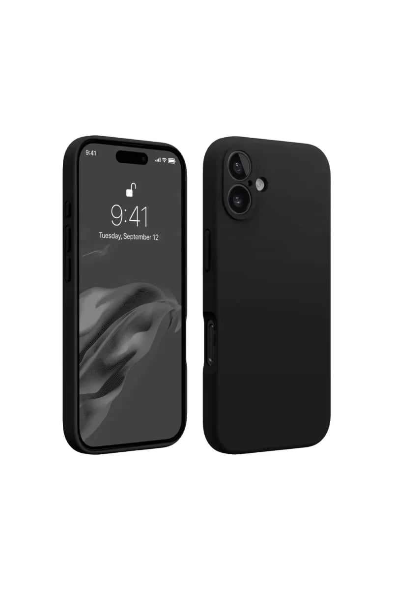 Apple iPhone 16 Kılıf First Silikon - Siyah