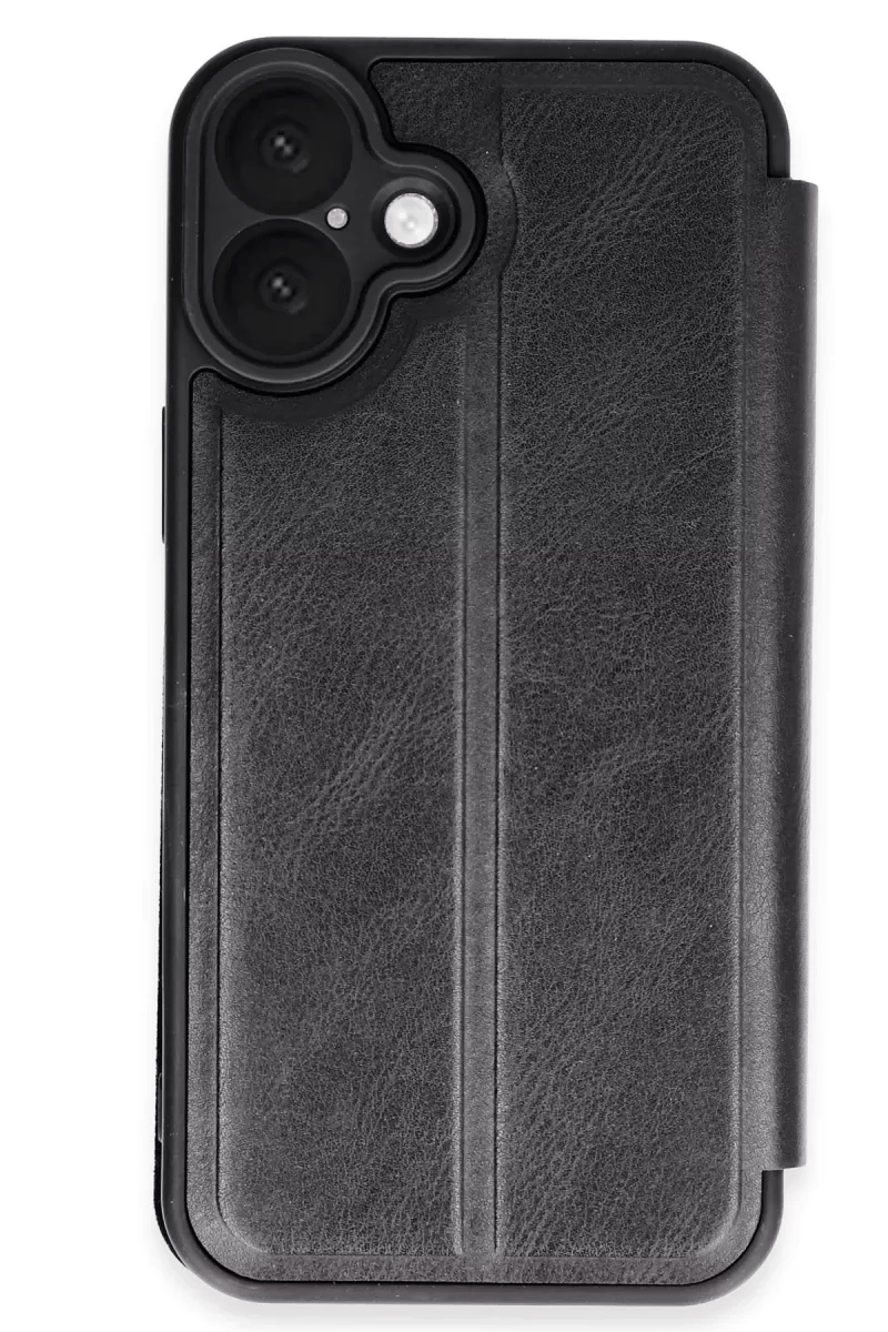 Apple iPhone 16 Kılıf Flip Cover - Siyah