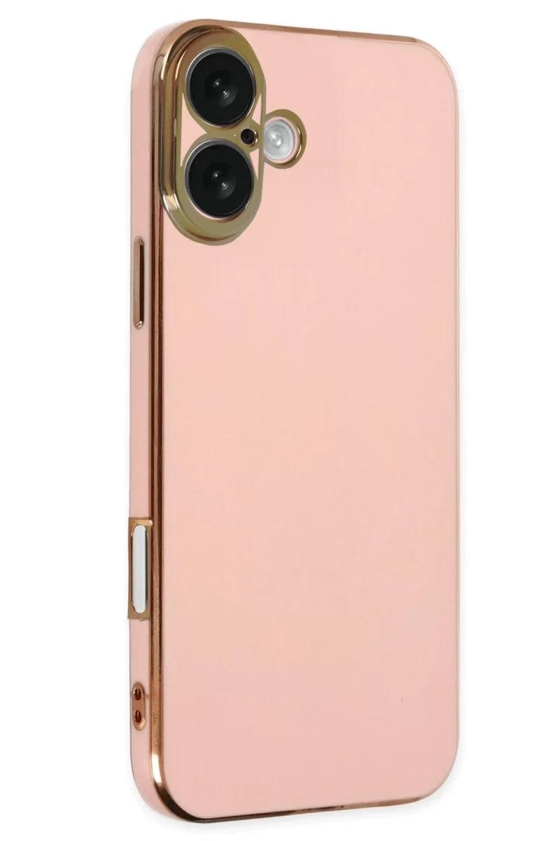 Apple iPhone 16 Kılıf Volet Silikon - Pembe