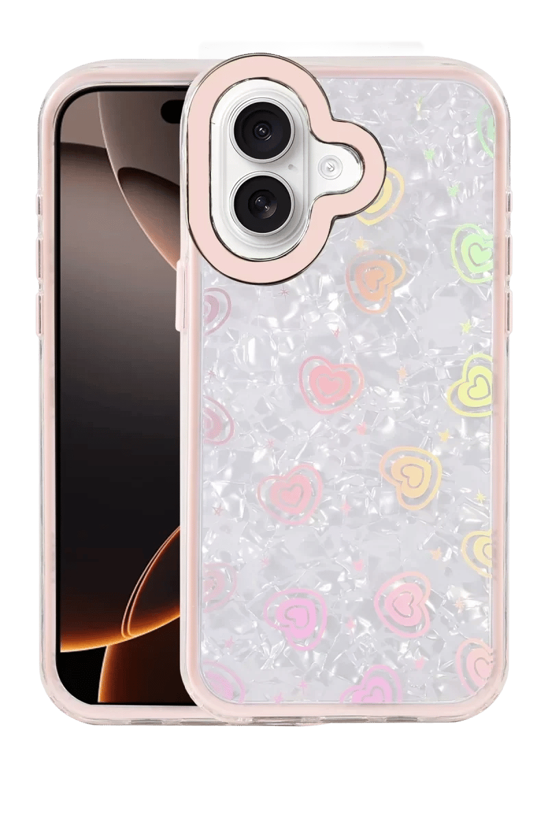 Apple iPhone 16 Lumi Desenli Kapak - Pembe