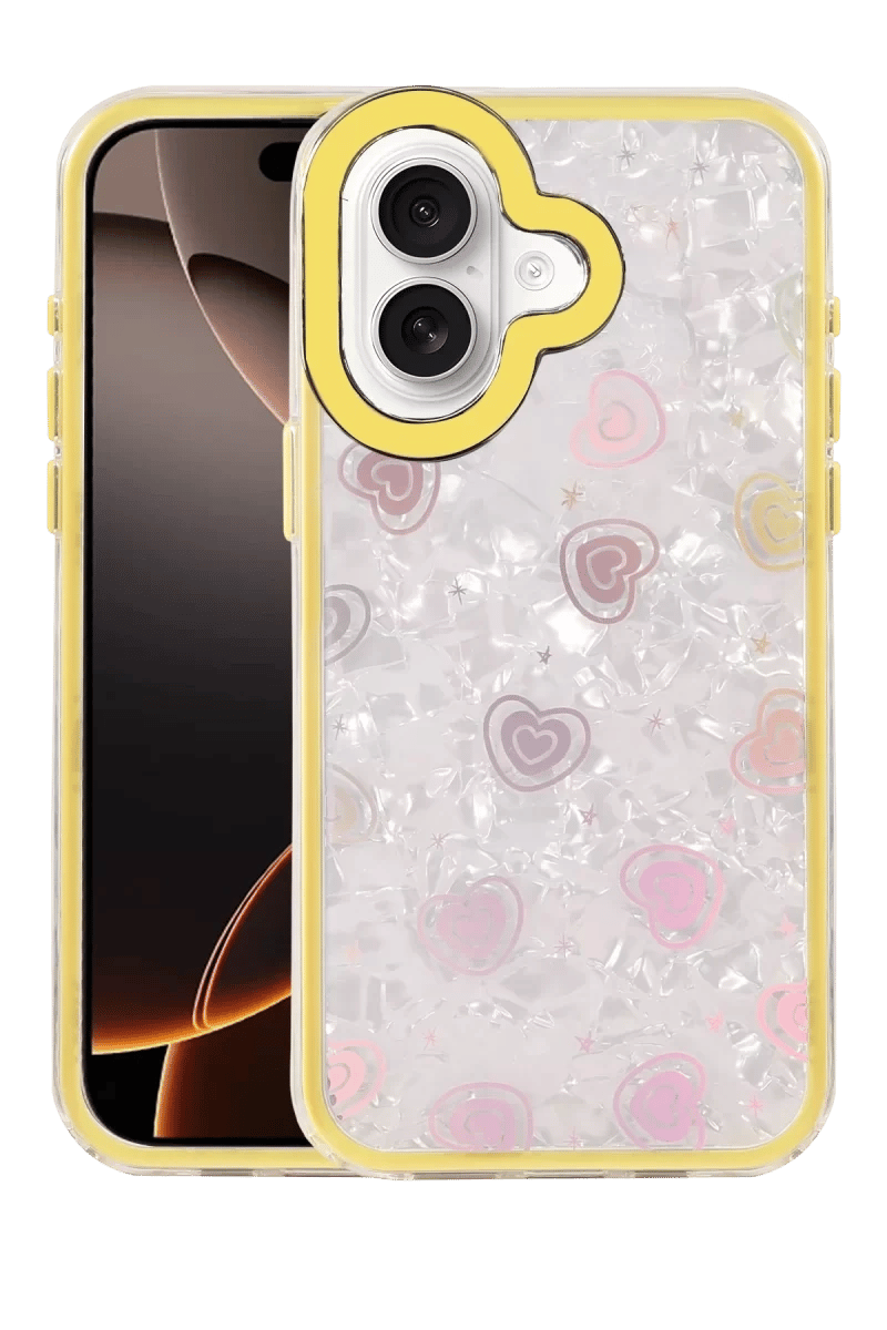 Apple iPhone 16 Lumi Desenli Kapak - Sarı