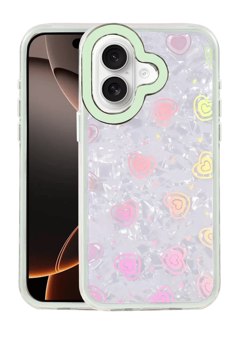 Apple iPhone 16 Lumi Desenli Kapak - Yeşil