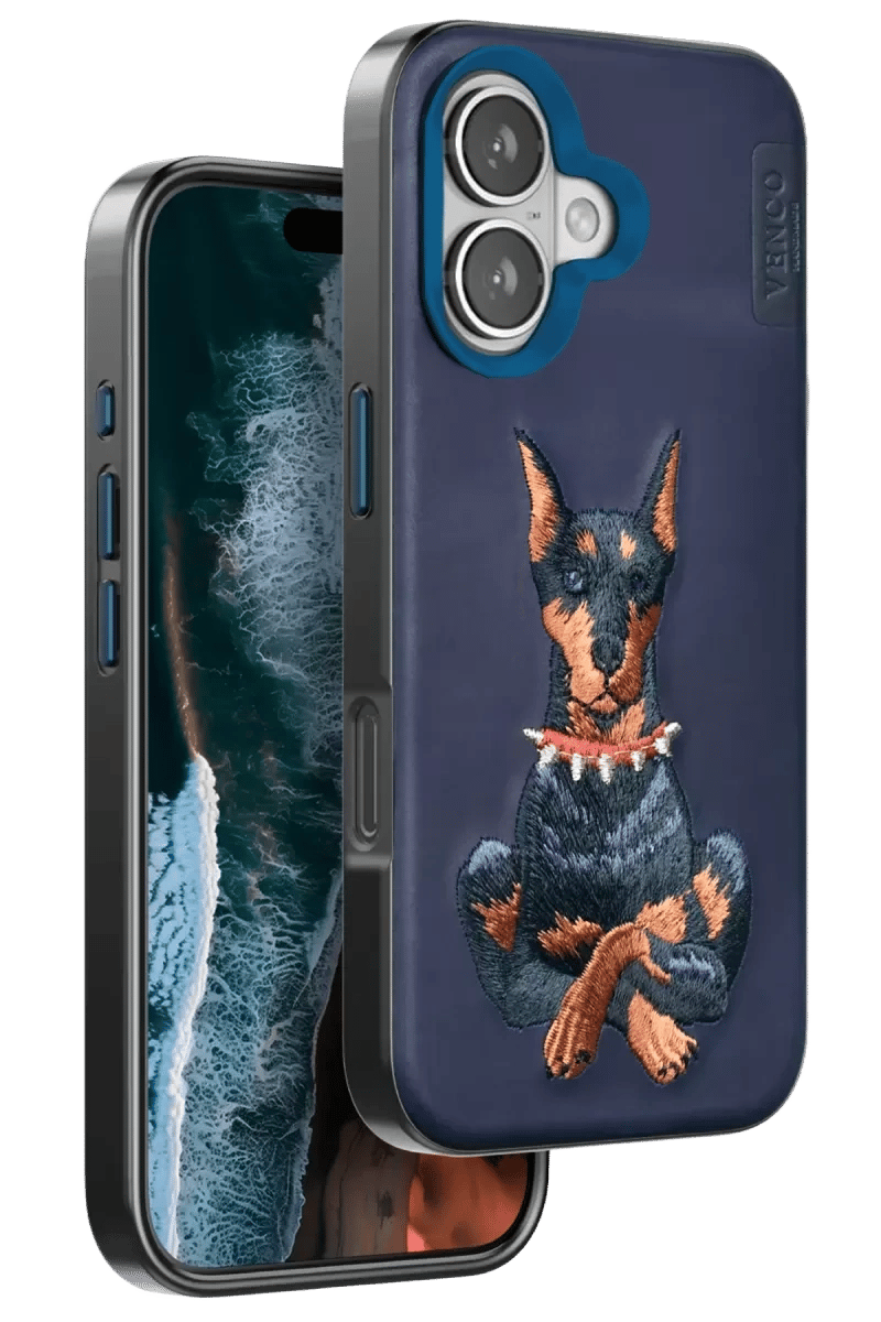 Apple iPhone 16 Perma Desenli Kapak - Lacivert