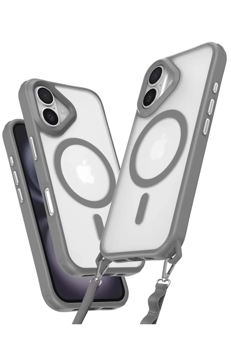 Apple iPhone 16 Plus Kılıf Enka Magsafe Silikon Kılıf - Titan Gri