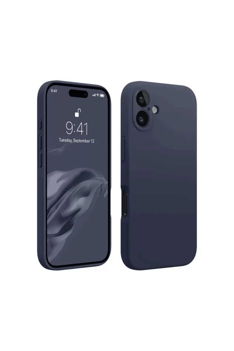 Apple iPhone 16 Plus Kılıf First Silikon - Lacivert