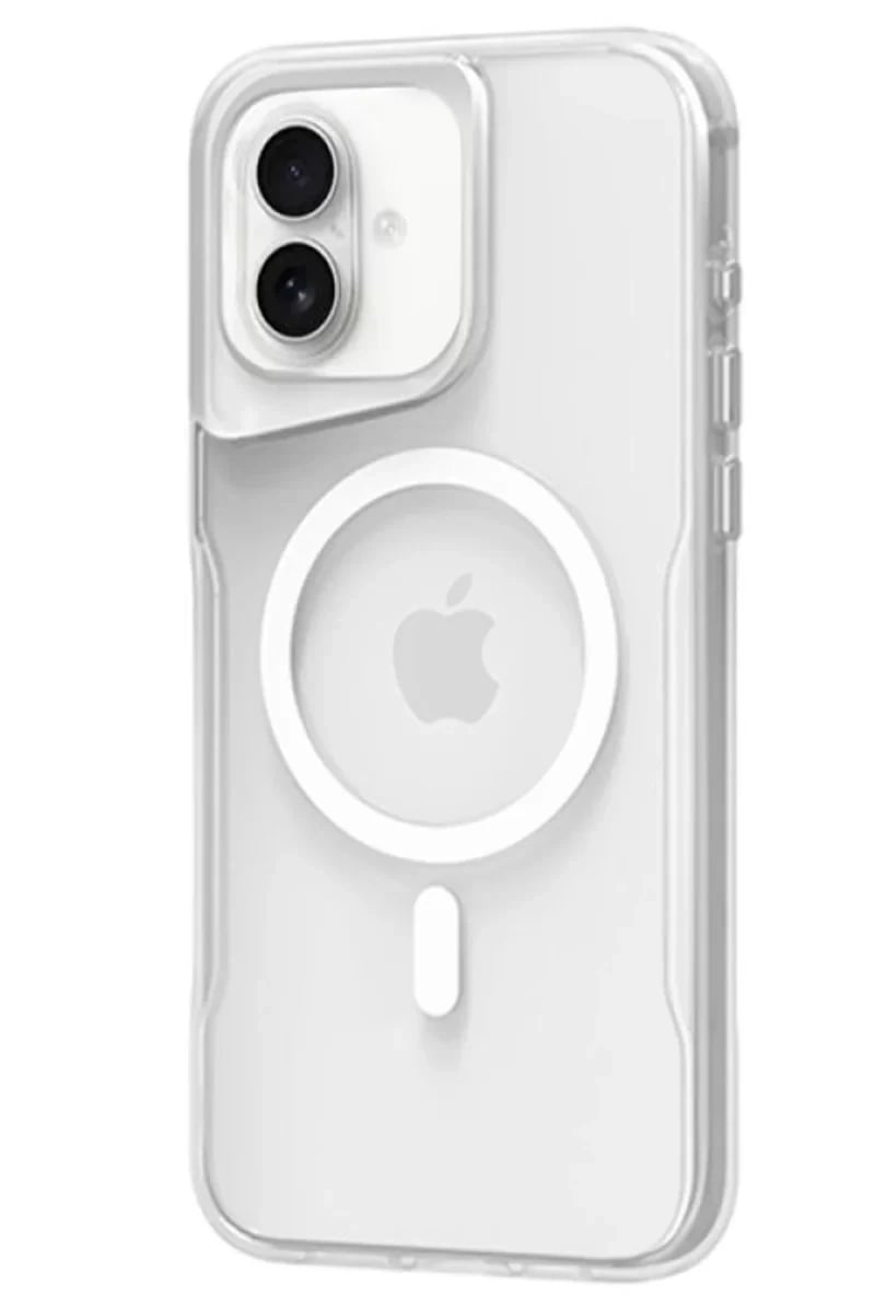 Apple iPhone 16 Plus Kılıf PC Poso Magsafe Kapak - Şeffaf