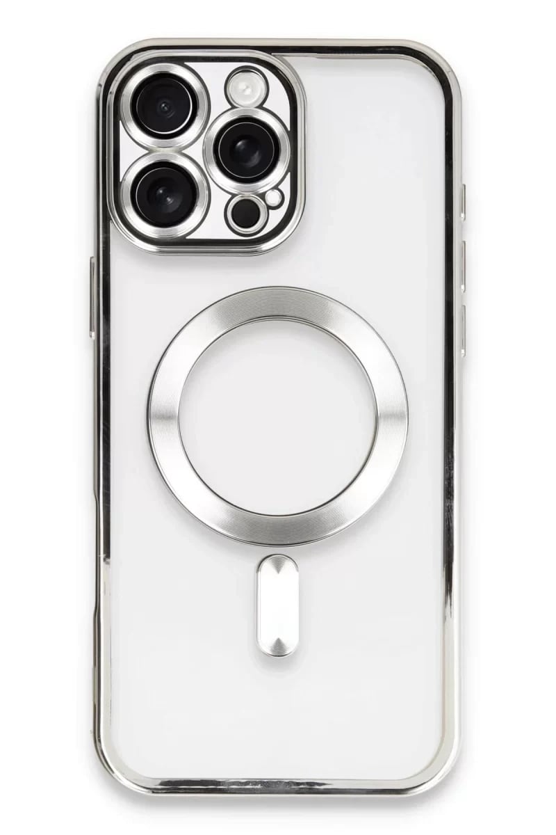 Apple iPhone 16 Pro Kılıf Kross Magneticsafe Kapak - Gümüş