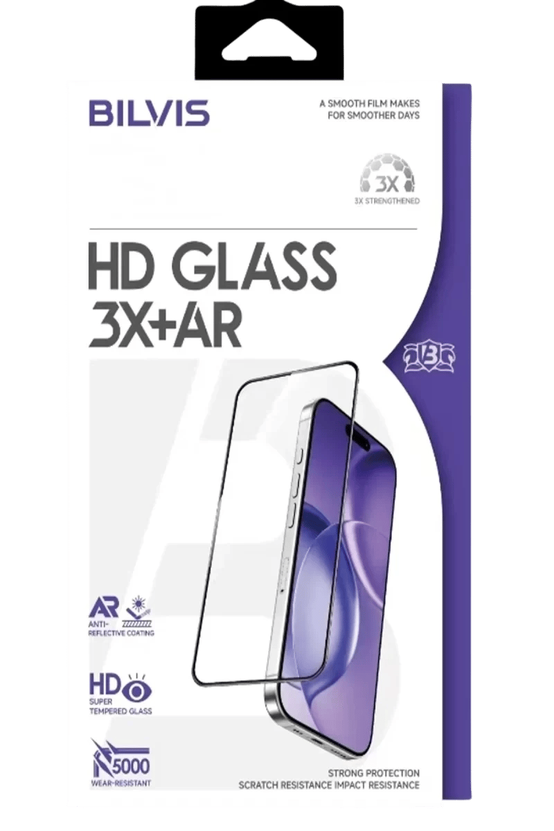 Apple iPhone 16 Pro Max Bilvis 3X AR HD Cam Ekran Koruyucu - Siyah