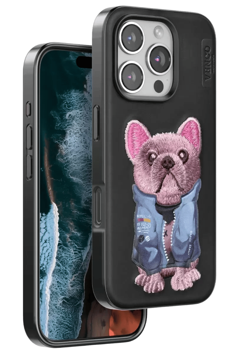 Apple iPhone 16 Pro Max Cute Desenli Kapak - Siyah