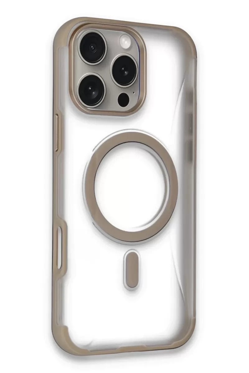 Apple iPhone 16 Pro Max Hilton Magsafe Kapak - Gold