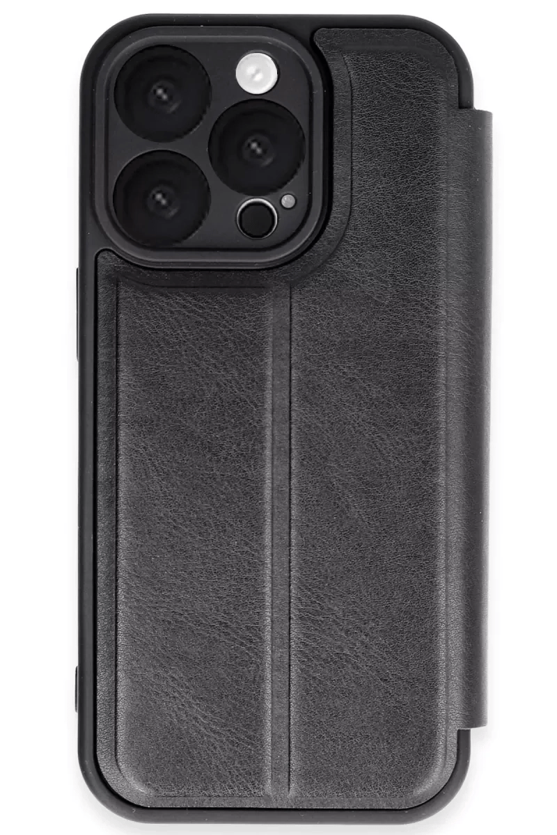 Apple iPhone 16 Pro Max Kılıf Flip Cover - Siyah