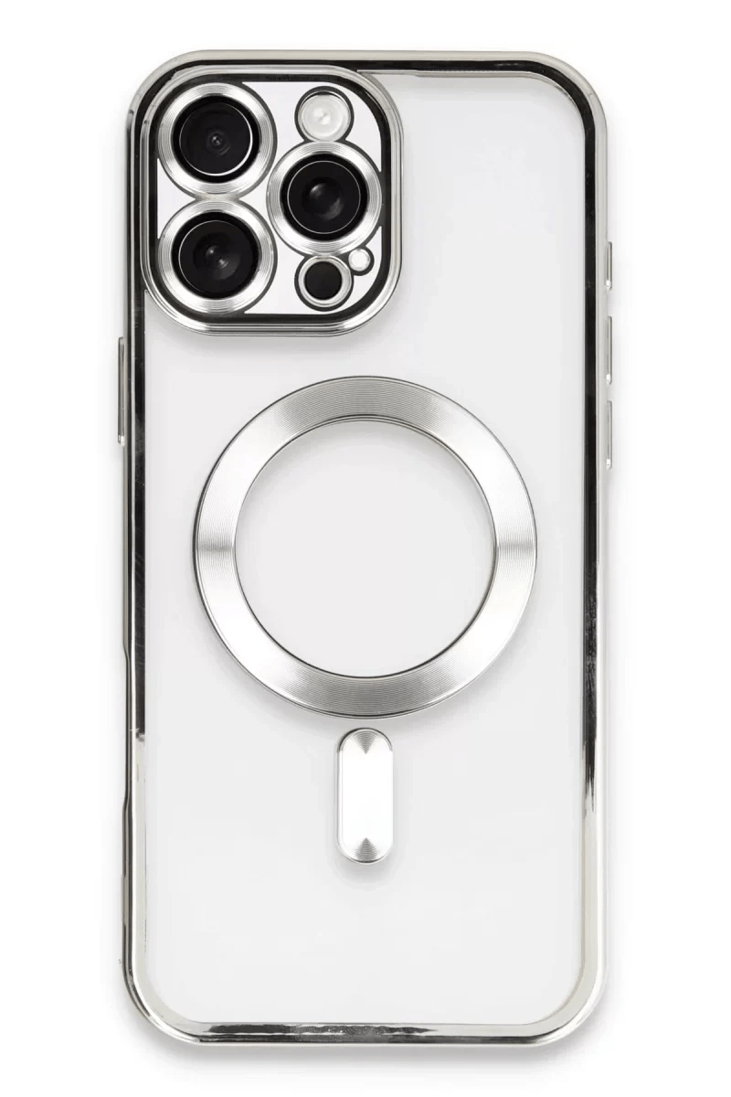Apple iPhone 16 Pro Max Kılıf Kross Magneticsafe Kapak - Gümüş