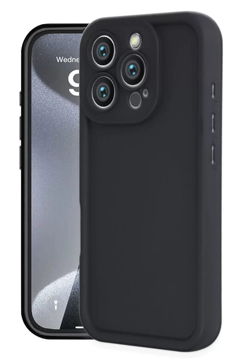 Apple iPhone 16 Pro Max Kılıf Viera Silikon - Siyah