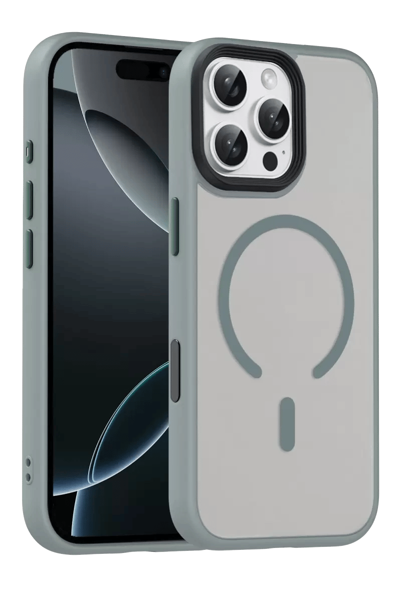 Apple iPhone 16 Pro Max Megane Magsafe Kapak - Titan Gri