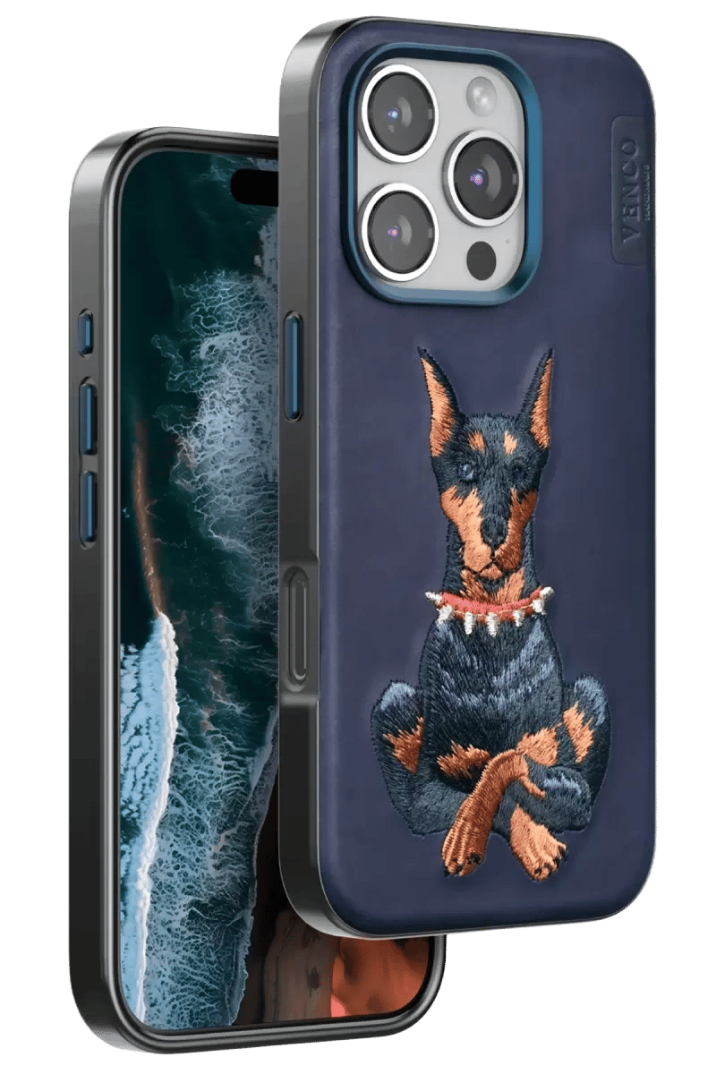 Apple iPhone 16 Pro Perma Desenli Kapak - Lacivert