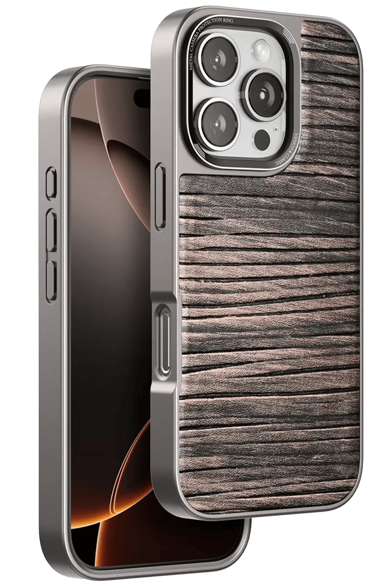 Apple iPhone 16 Pro Wave Kapak - Kahverengi