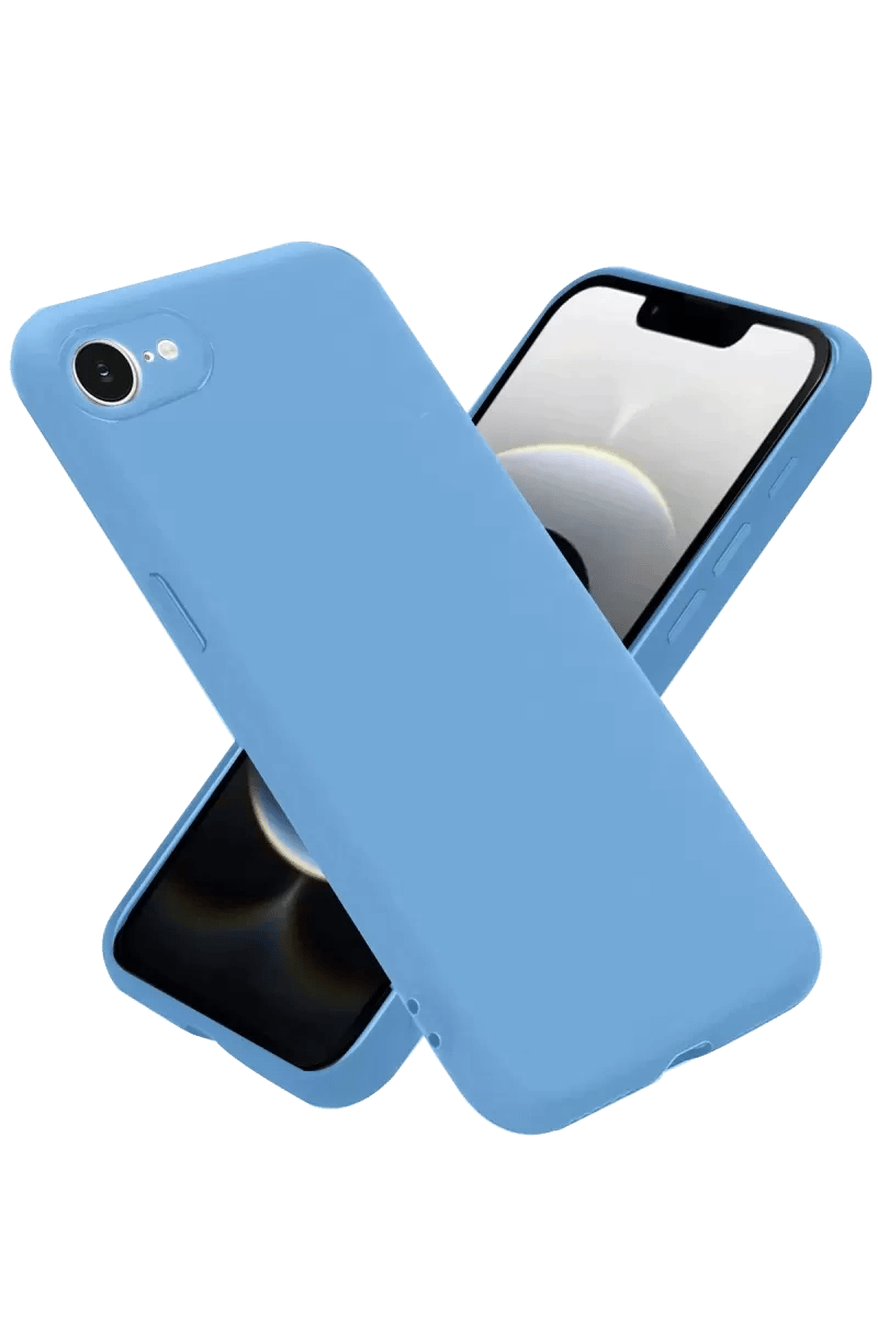 Apple iPhone 16E Kılıf First Silikon - Mavi